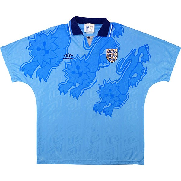 Tailandia Camiseta Inglaterra Tercera equipo Retro 1992 Azul